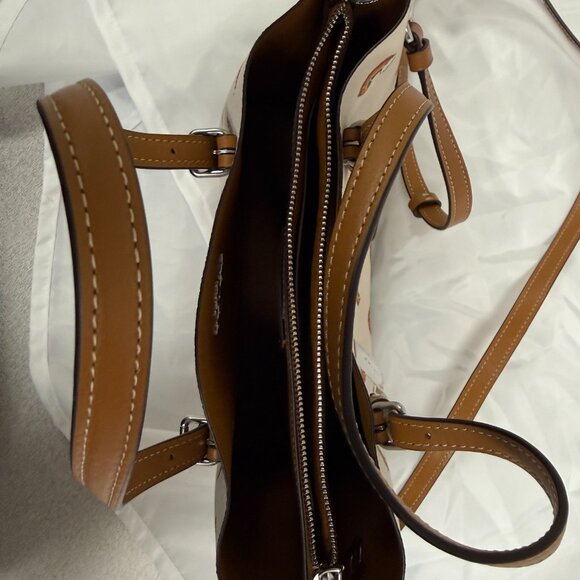 Coach Mollie Tote 25 With Rainbow Print in Chalk - Used with Tags - Picture 3 of 7